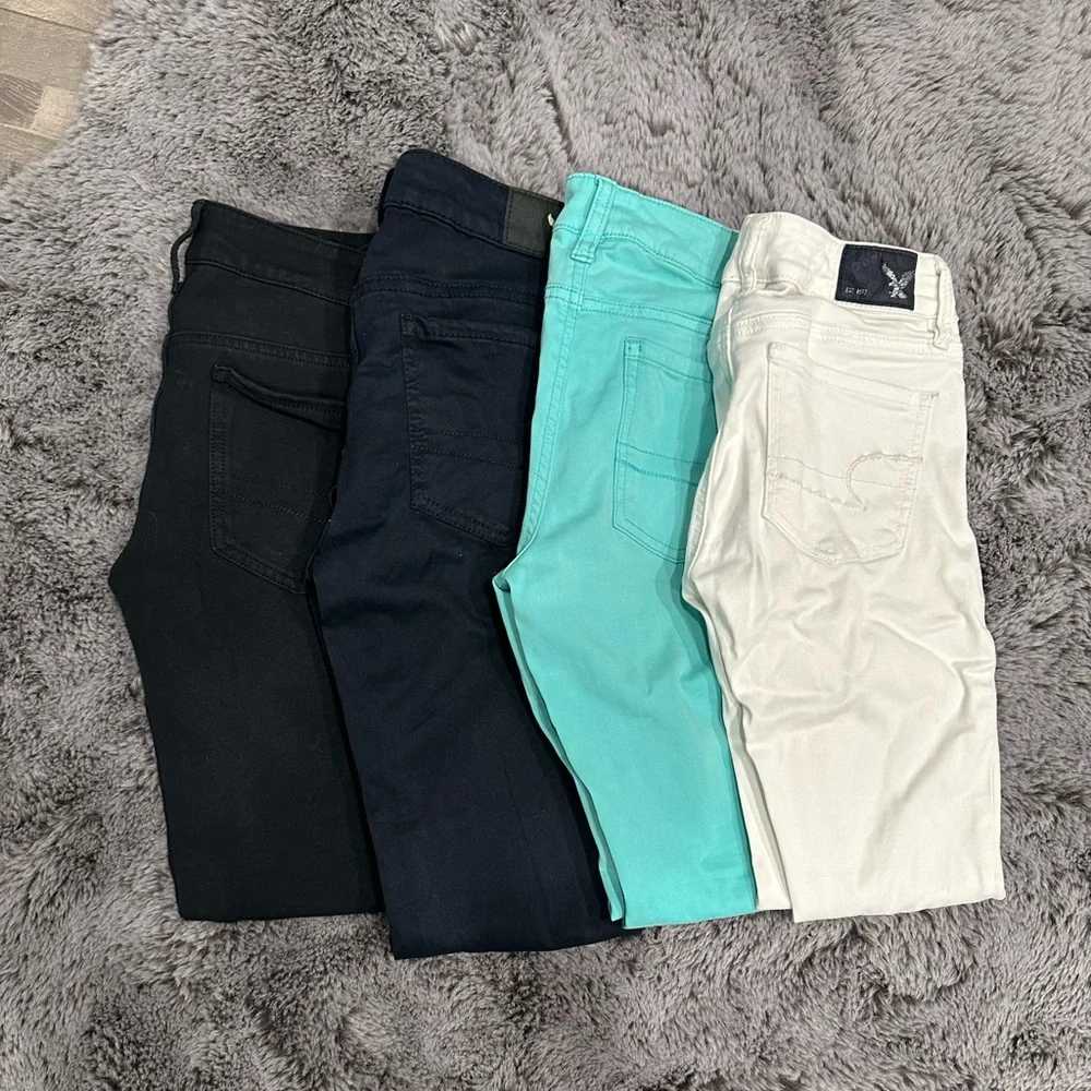 Lot of 4 AE Jegging pants - Picture 1 of 3
